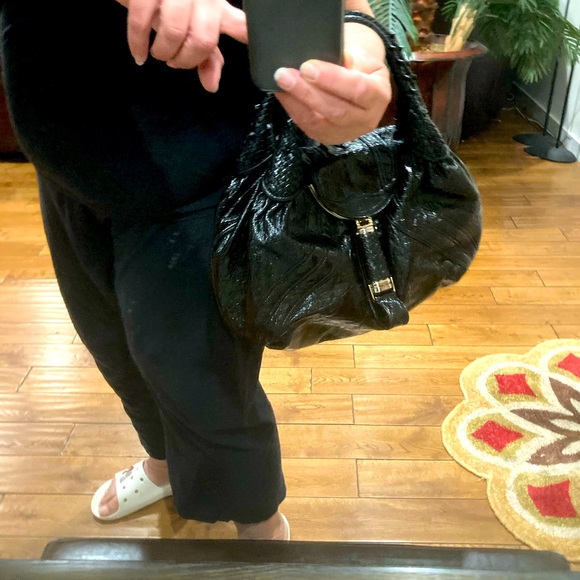 COPY - Black patent leather Fendi spy bag. Excellent condition. Very rare. - Picture 12 of 13